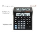 Large Dual Double DISPLAY solar CALCULATOR EASY PRESS