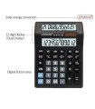 Large Dual Double DISPLAY solar CALCULATOR EASY PRESS