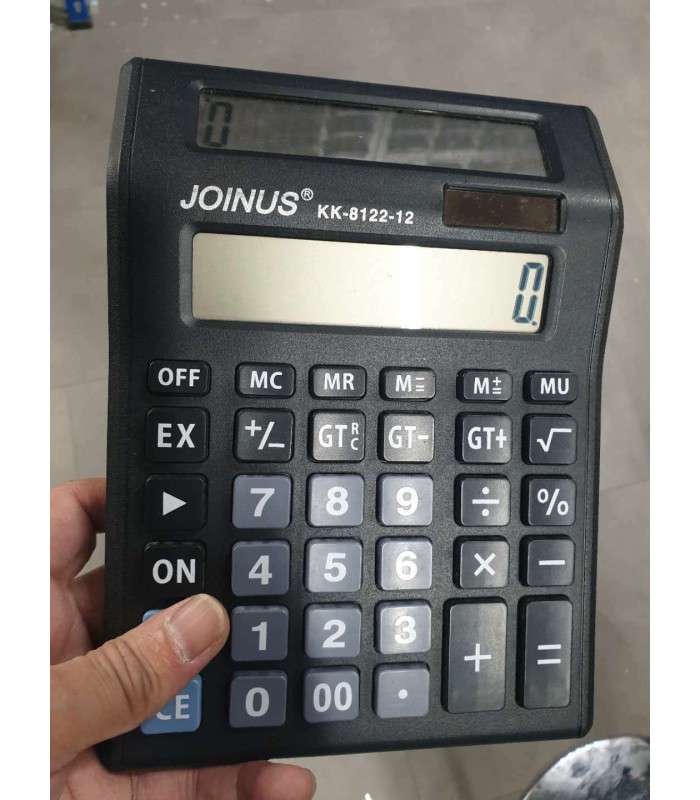 Large Dual Double DISPLAY solar CALCULATOR EASY PRESS