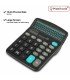 12 Digit Desk Calculator Large Buttons Solar Desktop Battery Office