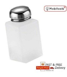 IPA Chemical Liquid Press Pumping Dispenser White Empty Bottle