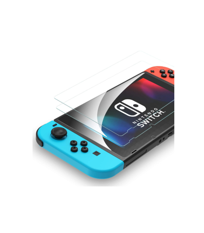 2 Pack Nintendo Switch Console Tempered Glass Screen Protector Cover