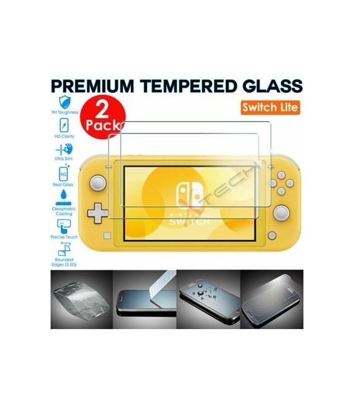 2 Pack Nintendo Switch Lite Console Tempered Glass  Screen Protector