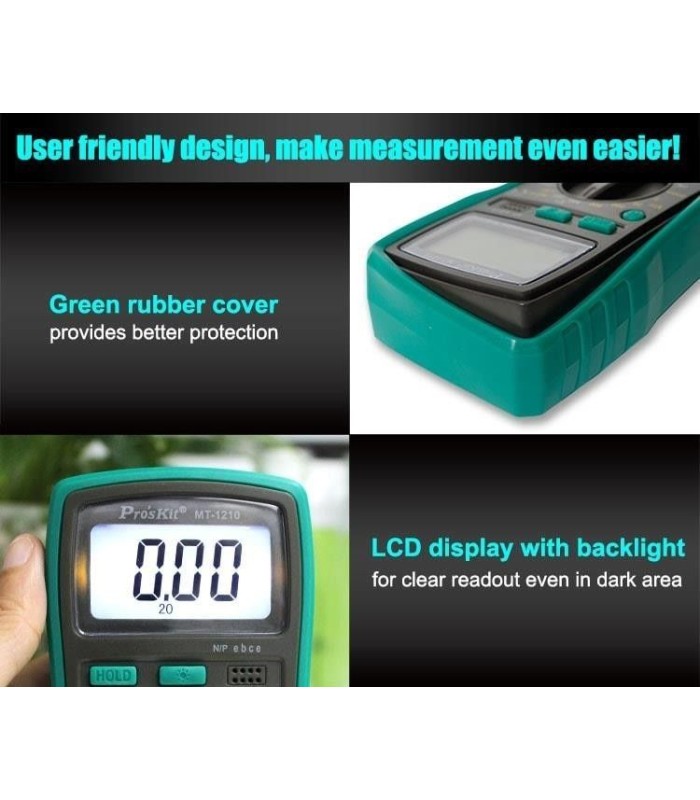 Proskit MT-1210 3½ 1999 count Digital Multimeter Test Instruments LCD
