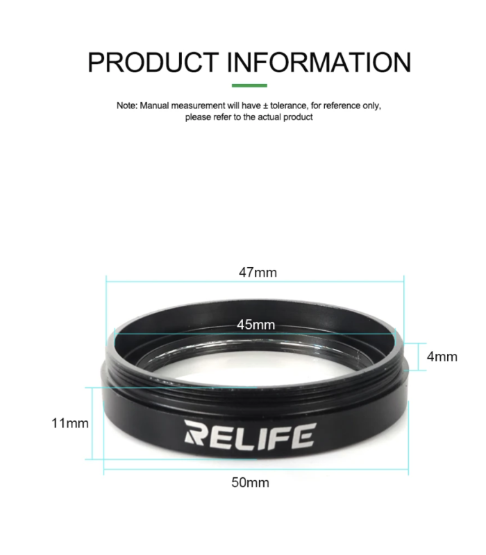 Relife M-25 Microscope Dustproof Protective Lens