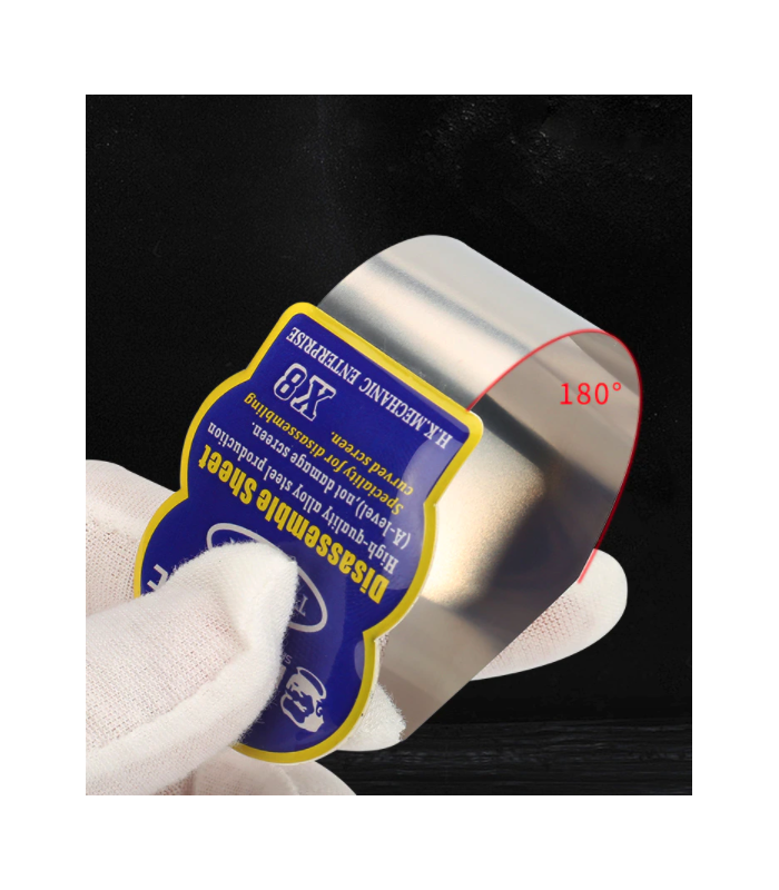 Mechanic X8 Curved Pry 0.1mm High Toughness Steel Phone Glued LCD Opening Tool