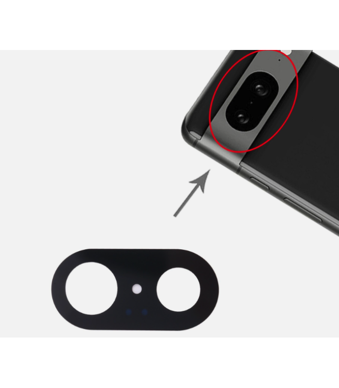 Rear Back Camera Lens Glass  Adhesive For Google Pixel 8 / 8 Pro