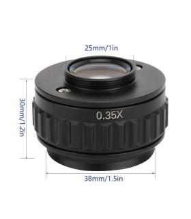 C-Mount Lens 0.35X CTV Adapter for Trinocular Stereo Zoom Microscope