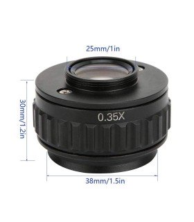 C-Mount Lens 0.35X CTV Adapter for Trinocular Stereo Zoom Microscope