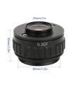 C-Mount Lens 0.35X CTV Adapter for Trinocular Stereo Zoom Microscope