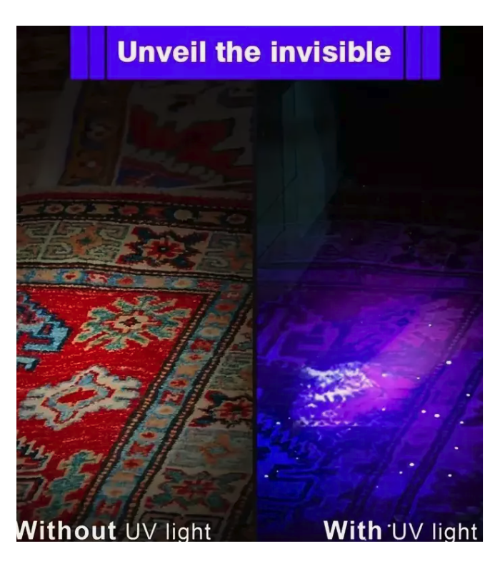 395nm 8.8cm UV Black Light Flashlight Pen Torch Detection Lamp Flash UV Torch