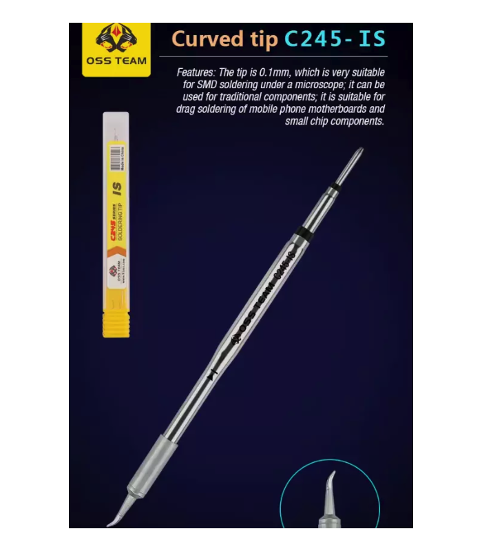 4pcs C245 Series Soldering Iron Tip for JBC OSS Soldering Station T245 Handle