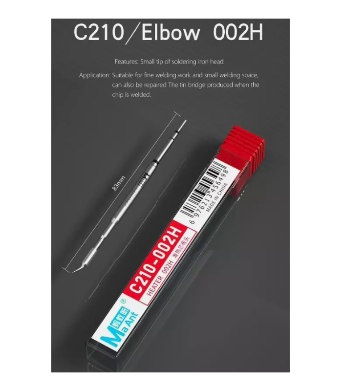 3pcs MaAnt C210 Tips Universal JBC Soldering Iron Tip For T210 Sugon T26