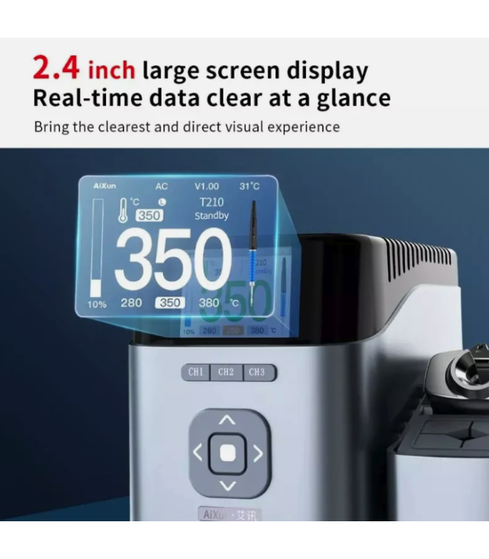 AIXUN T410 Intelligent Solder iron Station T210 Handle 100W with K tip