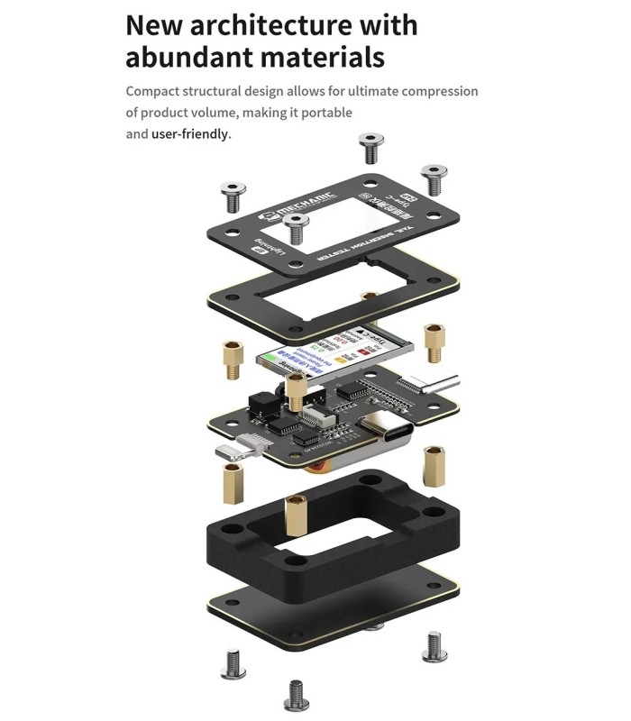 Mechanic T824 SE Mobile Phone Tail Insertion Detector Plug Tester Lightning Type-C