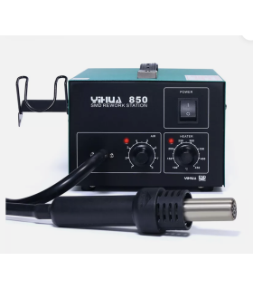 YIHUA 850 3 Nozzles 550w Air Pump Type Hot Air Soldering Station SMD Rework Station With Heat Gun Desoldering Station
