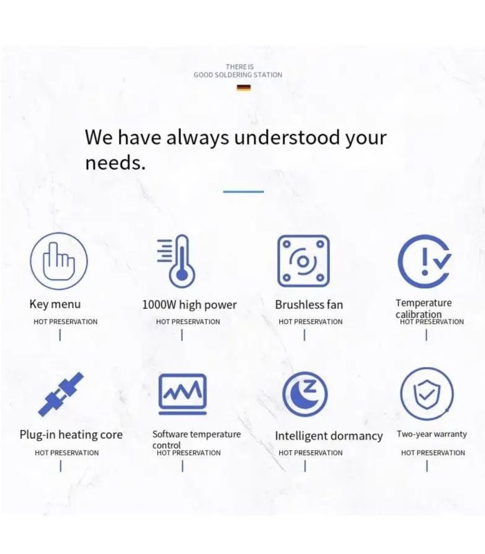 ATTEN ST-862D Hot Air Gun Station 1000W Rework Station SMD