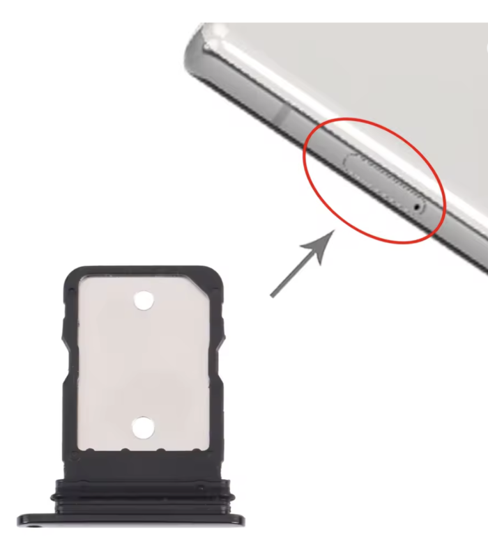 Google Pixel 7 Pro Black SIM Card Tray Holder Replacement Part