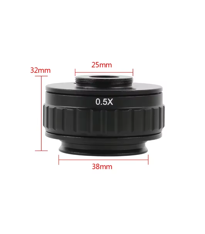 C-Mount Lens 0.5X CTV Adapter for Trinocular Microscope