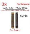 3x Samsung S22 / S22 Plus S22 Ultra LCD Display screen board FPC Connector