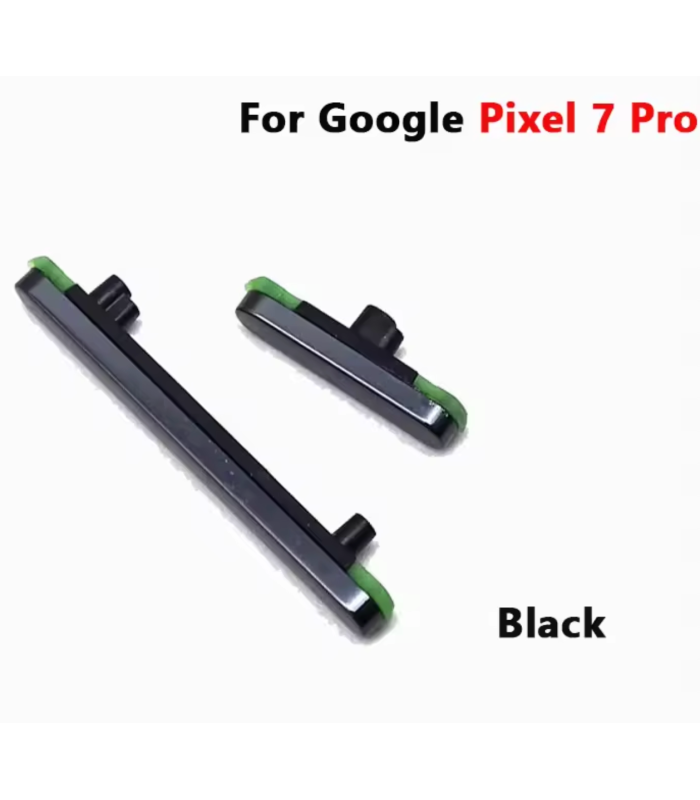 Google Pixel 7 Pro Black Power Volume Outer Side Button Key Replacement