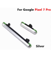 Google Pixel 7 Pro Silver Power Volume Outer Side Button Key Replacement