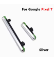 Google Pixel 7 Silver Power Volume Outer Side Button Key Replacement
