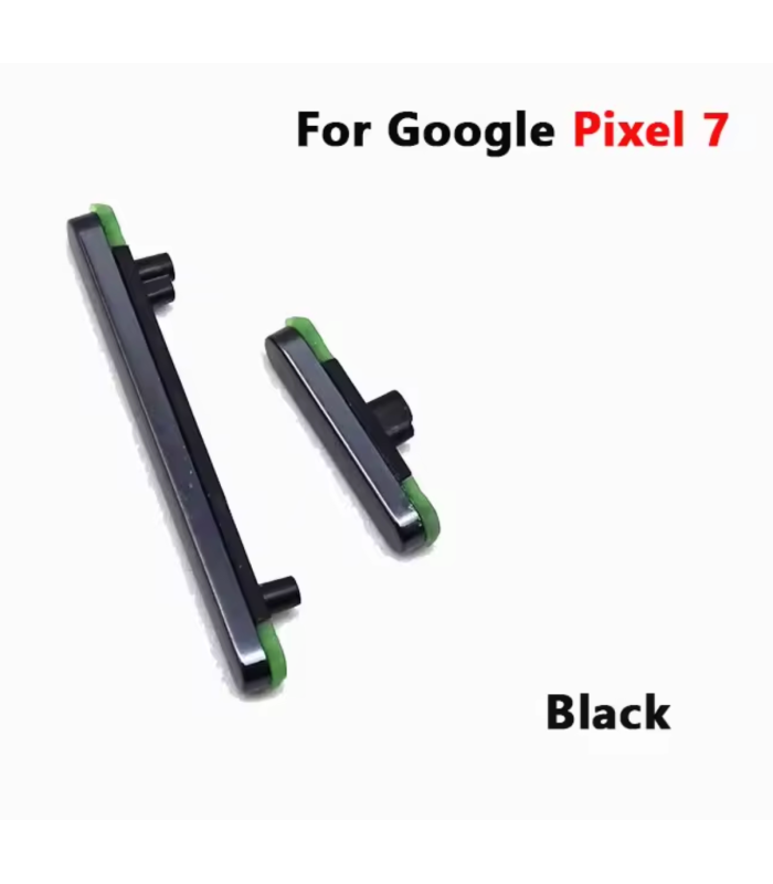 Google Pixel 7 Black Power Volume Outer Side Button Key Replacement