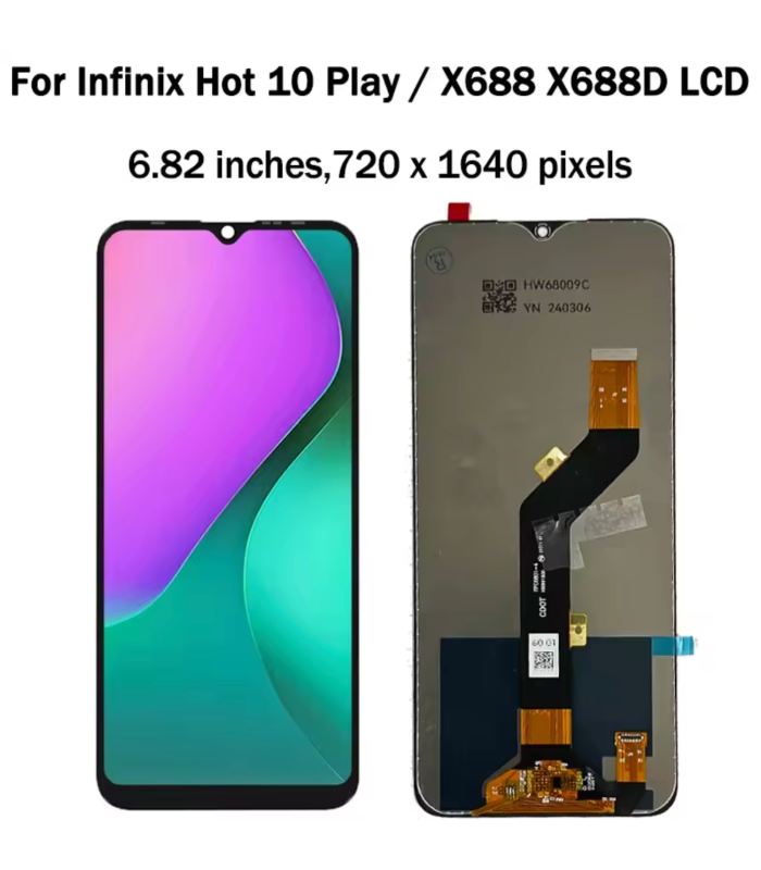 Infinix Hot 10 Play 11 Play Replacement LCD Touch Screen Display Digitizer