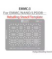 AMAOE EMMC3 BGA Reballing Stencil For Android Nand Flash EMMC EMCP UFS LPDDR PCI