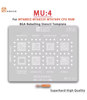 Amaoe MU4 BGA Reballing Stencil For MTK CPU RAM MT6768V MT6758V MT6891Z MT6779V