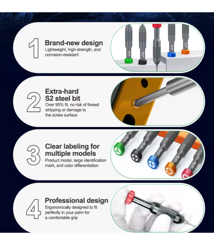 RELIFE RL-717 ip17 Rocket-Head Screwdriver Apple IPhone 17 /pro /max /plus /air