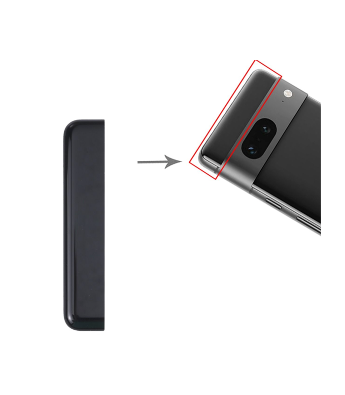 White Google Pixel 7 Replacement Top Back Battery Panel Cover Premium Quality