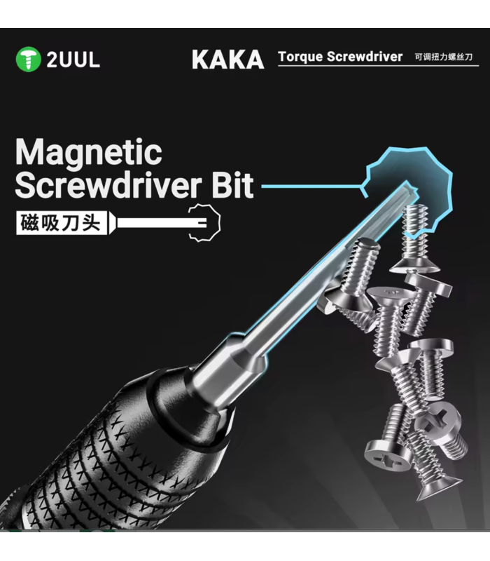 2UUL SD20 KAKA Torque Screwdriver Set Magnetic Bit for electronics