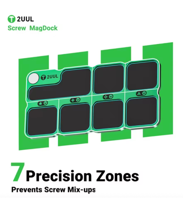 2UUL ST95 Aluminum Alloy Screw Storage Magnetic Tray Screwsdriver Magnetizing