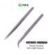 2UUL Ti22 Titan Curved Head purple ESD Titanium Alloy Ultra Precision Tweezer