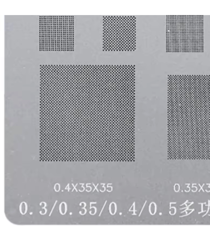 RELIFE Parallel 45 Degree Multi-Purpose reballing BGA Stencil 0.3 0.35 0.4 0.5