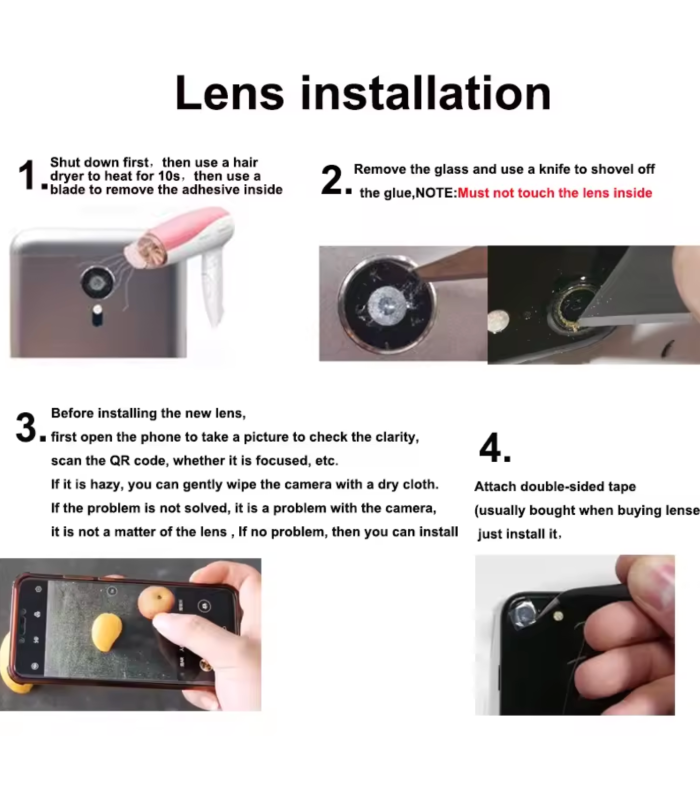 For Apple iPhone 17 pro Camera back rear Lens Glass Adhesive