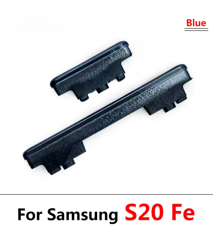 For Samsung Galaxy S20FE Blue Replacement Side Power Volume Up Down Button Set