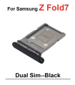 For Samsung Galaxy Z Fold 7 Black Replacement Dual Sim Tray simcard Slot Holder