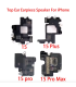 For Apple iPhone 15 Plus Replacement Earpiece Ear top Speaker Module Assembly