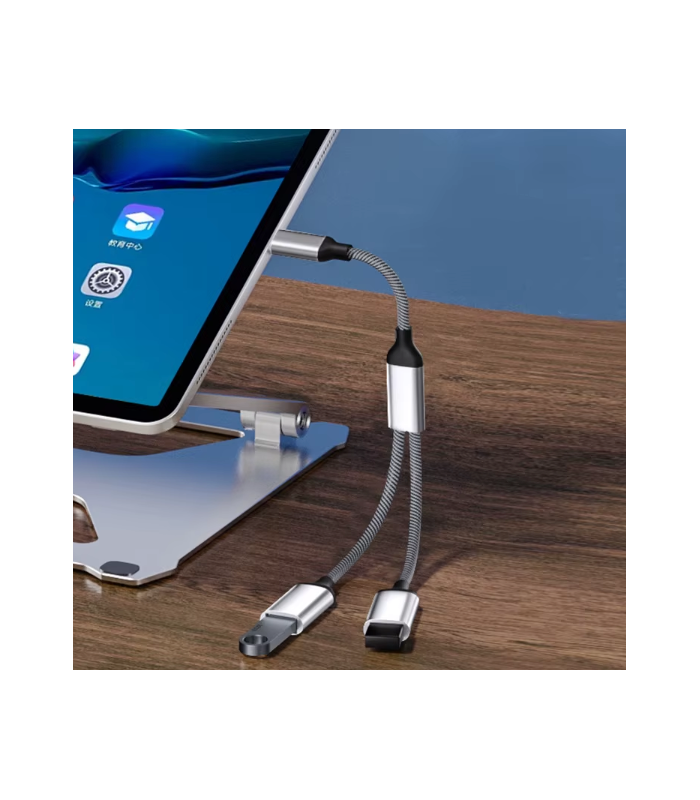 Dual USB 1 Male to 2 Female Adapter Splitter 2 Port for Data Power Charging