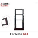 For Motorola Moto G14 Grey black Sim Card Tray Replacement Dual Simcard Holder