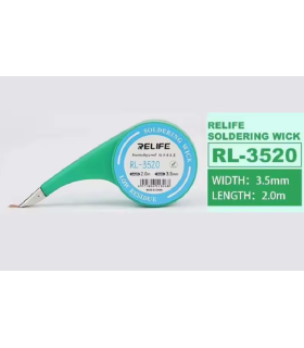 Relife RL-3520 Soldering Wick 3.5mm x 2m Desoldering Wires Tin Remover suction