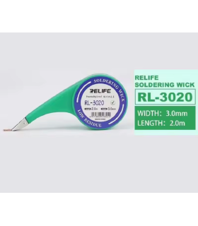 Relife RL-3020 Soldering Wick 3.0mm x 2m Desoldering Wires Tin Remover suction