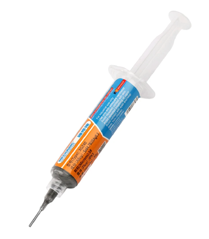 MECHANIC XG-Z40 Liquid Solder Soldering Paste SMD BGA SMT Stencil Plunger 10cc