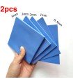 2 PCS SILICONE Blue Thermal Pad 100 x 100 x 4.0 mm thick 6 W/mK Heat Sink