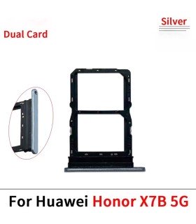 For Huawei Honor X7B Silver SIM Card SimCard Tray Holder Adapter CLK-LX1