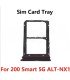 For Honor 200 smart Black SimCard SIM Card Tray Slot Holder Adapter ALT-NX1