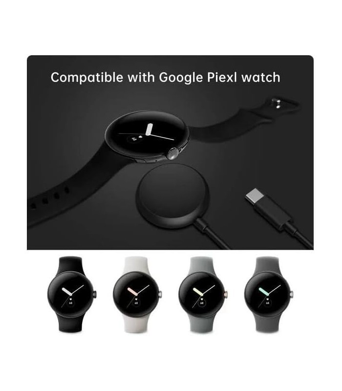 For Google Pixel 1 Watch USB-C Magnetic Charger cable Dock Crandle -UK